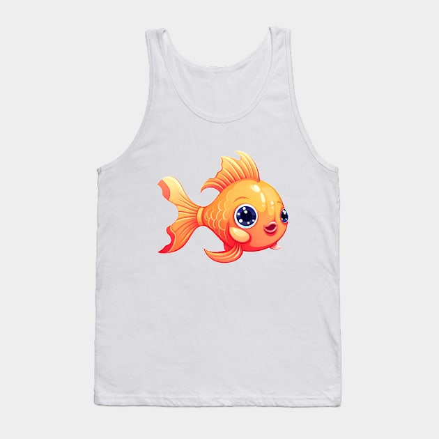 Cute cartoon fish. Tank Top by AndreKENO